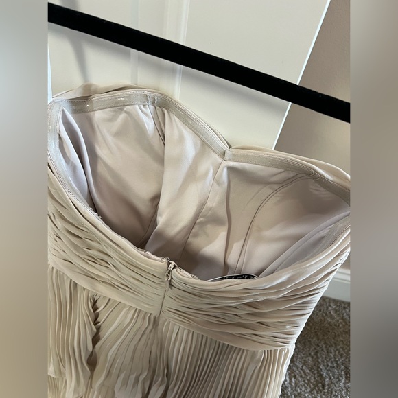 JJs House Strapless Sand Layered Dress - Picture 3 of 7